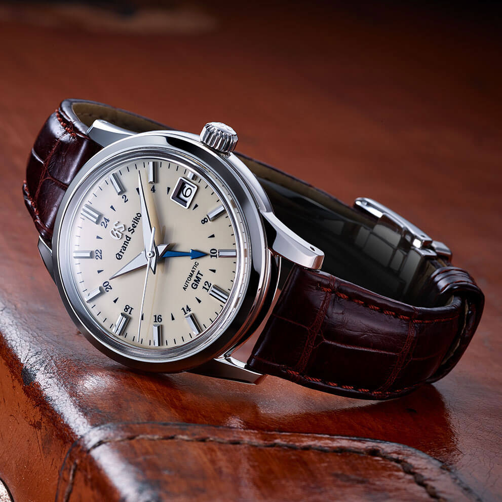 グランドセイコー SBGM221 自動巻き 9S66 メカニカル GMT クロコダイル 