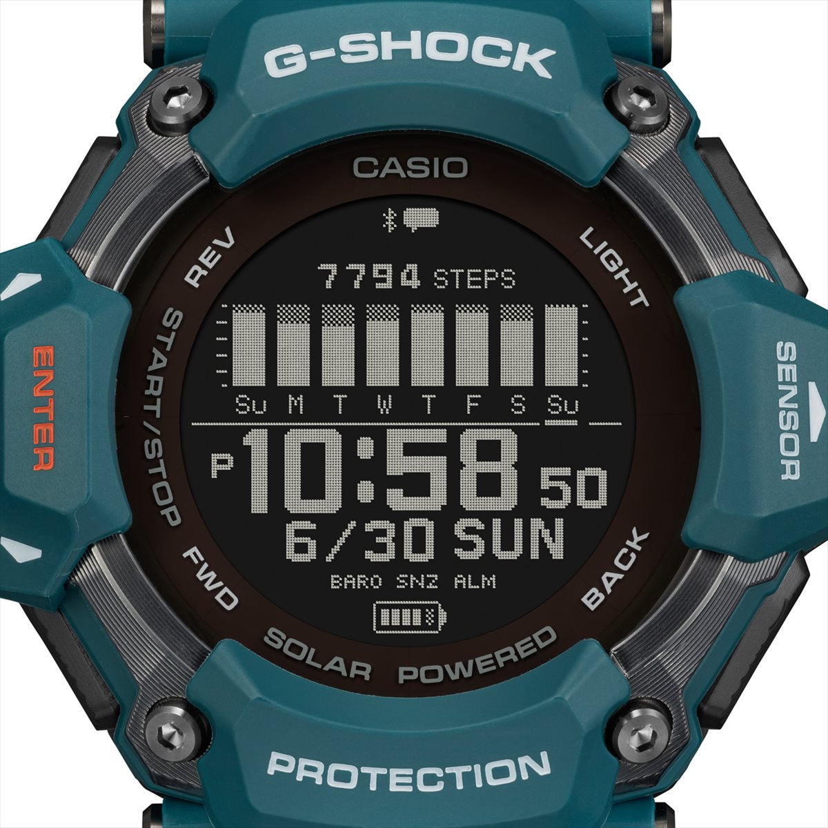 CASIO G-SHOCK  GBD-H2000-2JR マルチスポーツ対応 心拍計測 6センサー＋GPS機能 20気圧防水 G-SQUAD